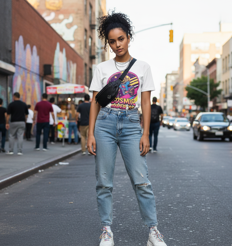 The Y2K Cosmic Rider Retro Tee